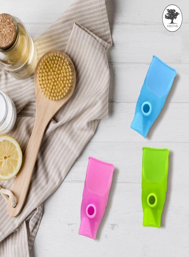 الكبريت وصلة صنبور سيليكون مرنة مقاومة للكبريت || وصلة صنبور لغسل الوجه || وصلة صنبور لمياه الشرب || صنبور للمطبخ والحمام (متعدد الألوان) عبوة من 5 قطع - Image 4